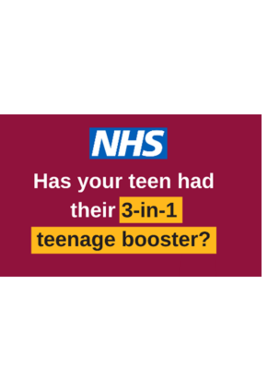Image of Year 9 Teenage Booster Vaccines - Tuesday 18th April 